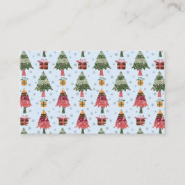 Cartão De Visita Christmas Trees 2