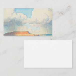 Cartão De Visita Chuva no Mesa, 1945 por Maynard Dixon