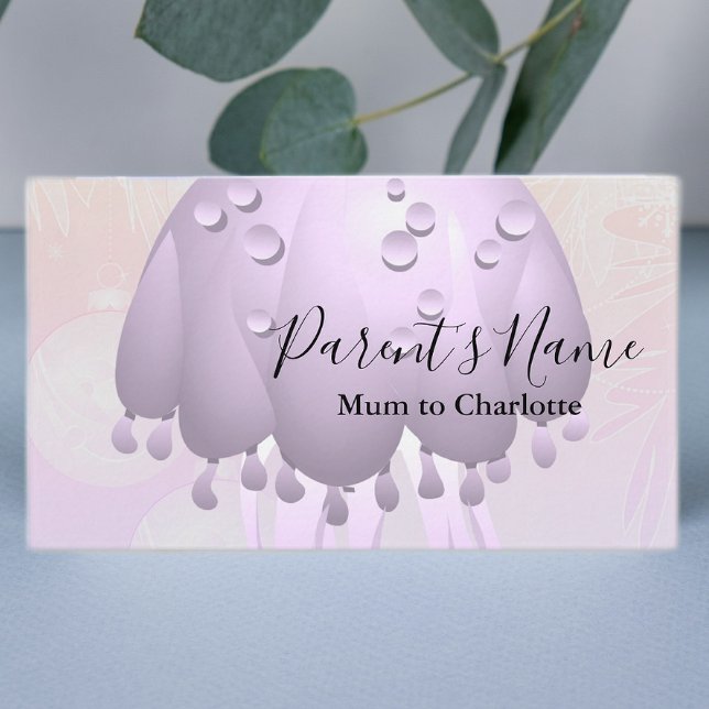 Cartão De Visita Chuva Roxa (Criador carregado)