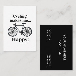 Cartão De Visita Ciclista Ciclismo Bicicleta