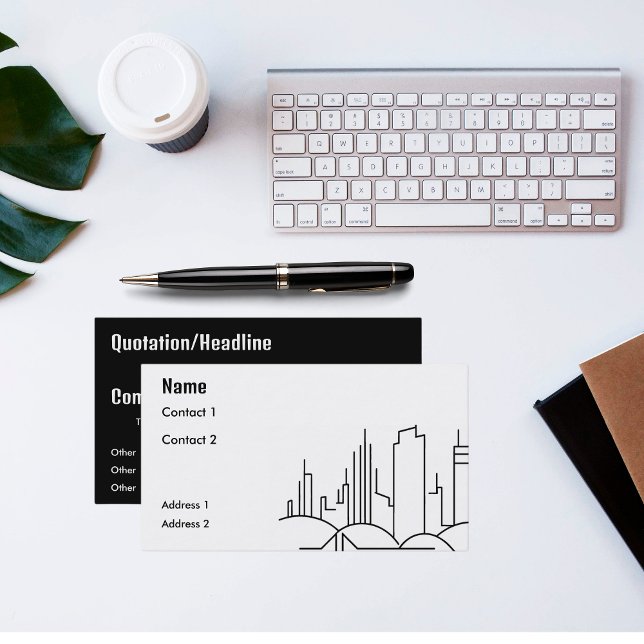 Cartão De Visita cidade moderna (Criador carregado)