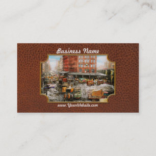 Cartão De Visita Cidade - Nova Iorque NY - Preso num rut 1920