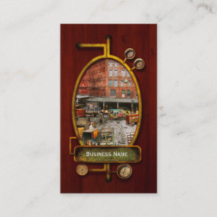 Cartão De Visita Cidade - Nova Iorque NY - Preso num rut 1920