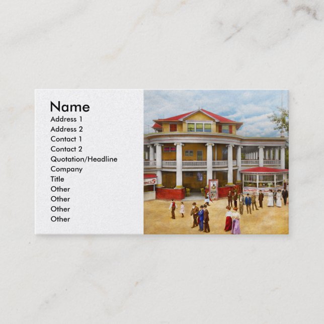 Cartão De Visita Cidade - OH - The Chester Park Club House 1909 (Frente)