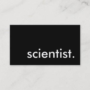 Cartão De Visita cientista.