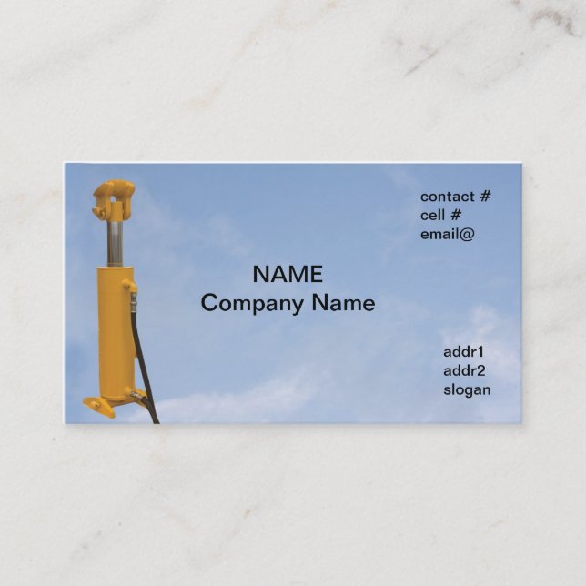 Cartão De Visita cilindro hydralic (Frente)