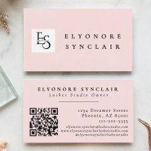 Cílios Código QR do Logotipo Roscado Blush