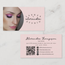 Cílios Foto Código QR Ícone Social Blush Rosa Scri