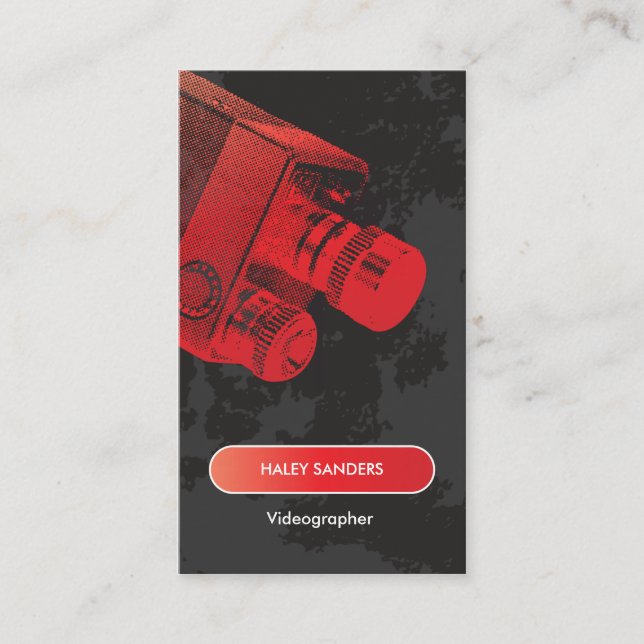 Cartão De Visita Cineasta do profissional dos meios (Frente)