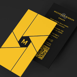 Cartão De Visita Cinematógrafo Amarelo do Shutter Lens