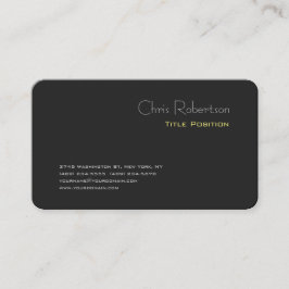 Cartão De Visita Cinza Atrativa Amarelo Sharp