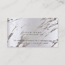 Cartão De Visita Cinza de prata Dourada de bronze mármore