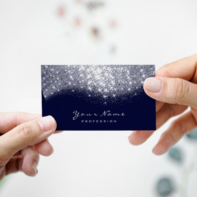 Cartão De Visita Cinza De Prata Lashes Artistas Da Maturação Do Mar (Criador carregado)