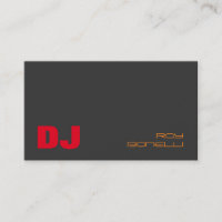 Cinza DJ Na moda Fundo Vermelho Laranja