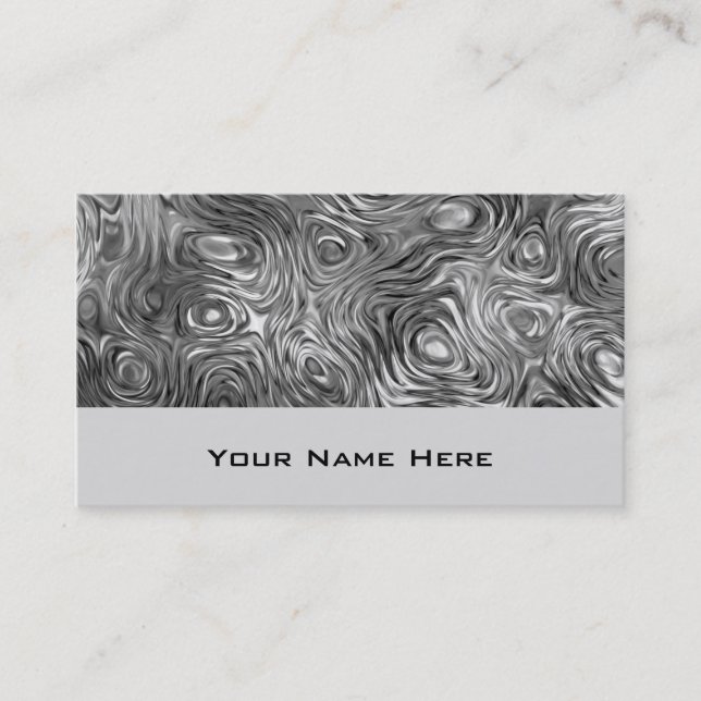 Cartão De Visita Cinza impressão Molten (Frente)