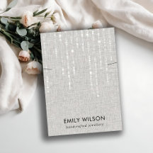 CINZA LINEN LIGHT STRINGS NECKLACE BANDA EXIBIR