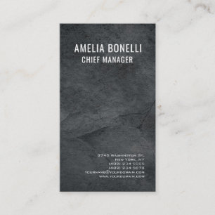 Cartão De Visita Cinza Profissional Moderno Simples