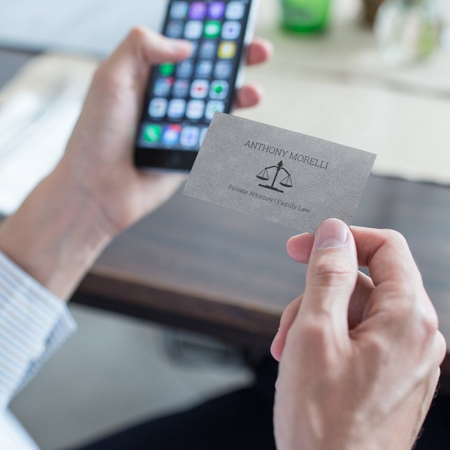 Cartão De Visita Cinza profissional | Preto (Criador carregado)