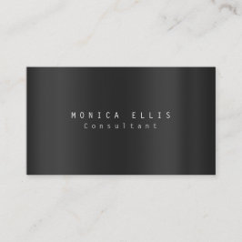 Cartão De Visita Cinza Simples Moderna Profissional