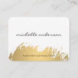 Cartão De Visita Cinzas Brancas Douradas Brutas