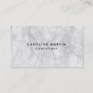 Cartão De Visita Cinzas Criativas Simples Feminina Moderna