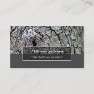 Cartão De Visita Cinzas de superfície de latido de árvore russa fai
