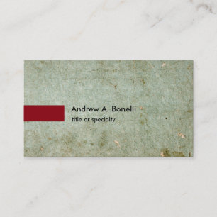 Cartão De Visita Cinzento liso profissional minimalista do vintage