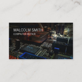 Cartão De Visita Circuitos da placa-mãe do PC de reparo