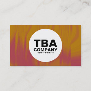 Cartão De Visita Círculo - Abstrato Laranja