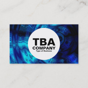 Cartão De Visita Círculo - Água Azul