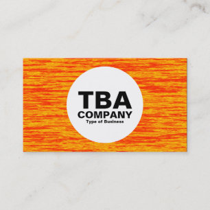 Cartão De Visita Círculo - Água Fogo