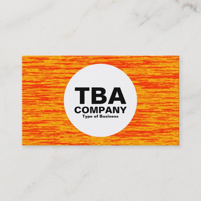 Cartão De Visita Círculo - Água Fogo (Frente)