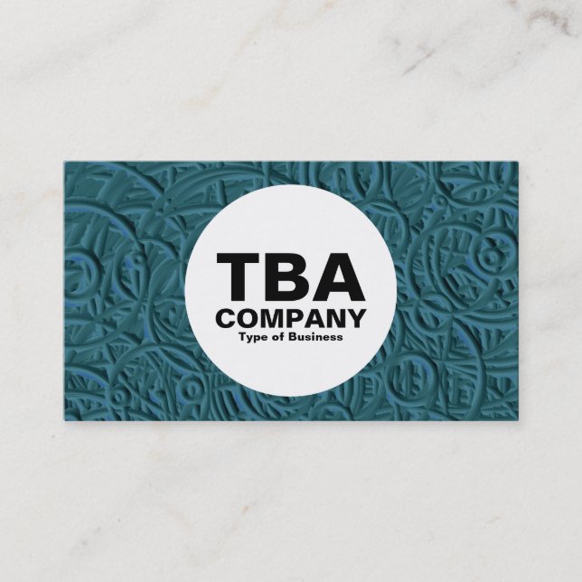 Cartão De Visita Círculo - Anéis em relevo (Frente)