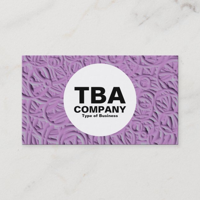 Cartão De Visita Círculo - Anéis relevo 02 (Frente)