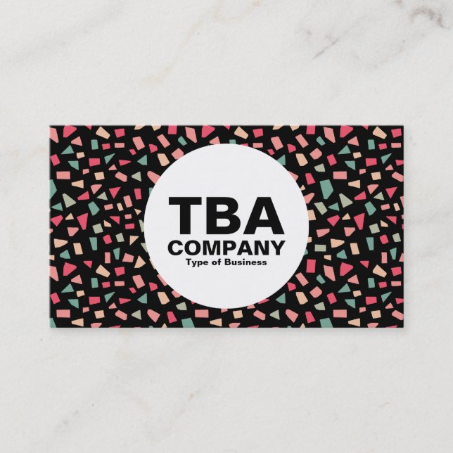 Cartão De Visita Círculo - Ângulos - Cores 01 (Frente)