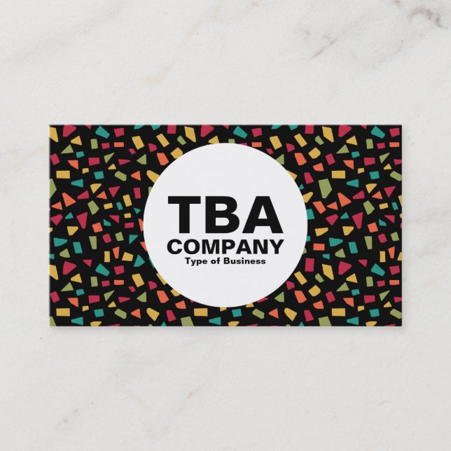 Cartão De Visita Círculo - Ângulos - Cores 02 (Frente)