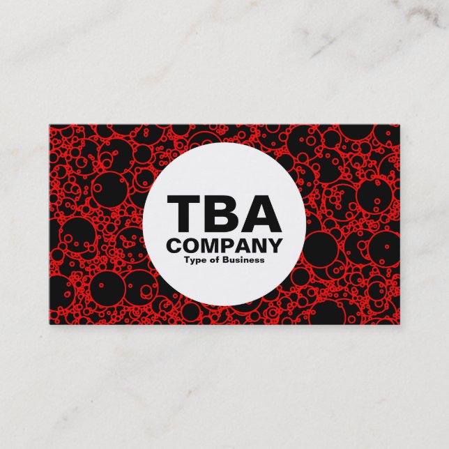 Cartão De Visita Círculo - Bolhas (Frente)