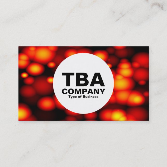 Cartão De Visita Círculo - Bolhas Moldadas (Frente)