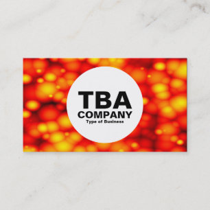 Cartão De Visita Círculo - Bolhas Molten 02