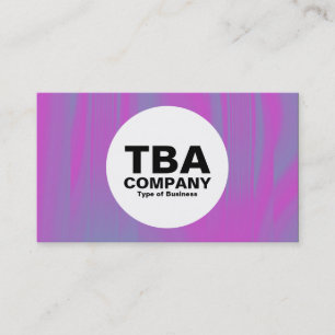 Cartão De Visita Círculo - Cascata Magenta