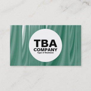 Cartão De Visita Círculo - Cascata Verde