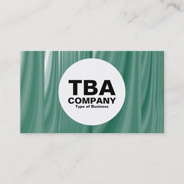Cartão De Visita Círculo - Cascata Verde (Frente)