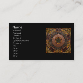 Cartão De Visita Círculo celta do nó da queda