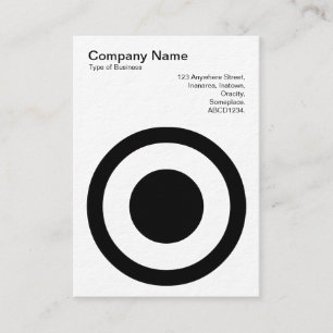 Cartão De Visita Círculo com Ponto Central II