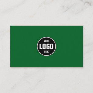 Cartão De Visita Círculo de logotipo personalizado Verde minimalist