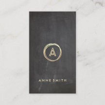 Círculo Dourado do quadro central Monograma modern