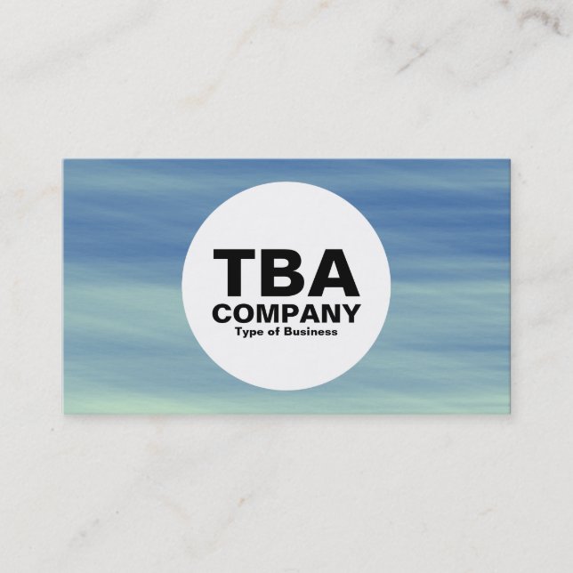 Cartão De Visita Círculo - Fluxo de Jato (Frente)