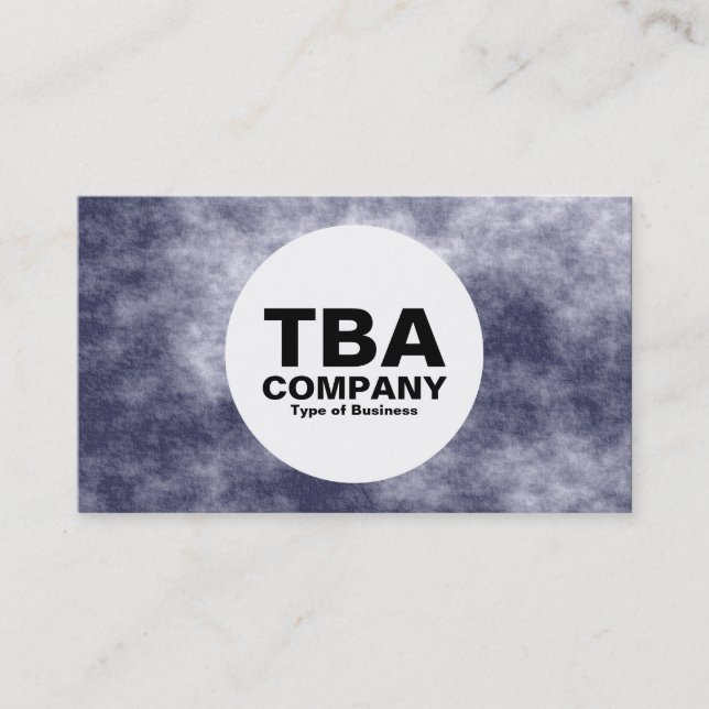 Cartão De Visita Círculo - Fumo (Frente)