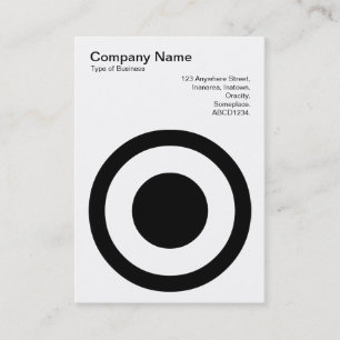 Cartão De Visita Círculo II com setas centrais
