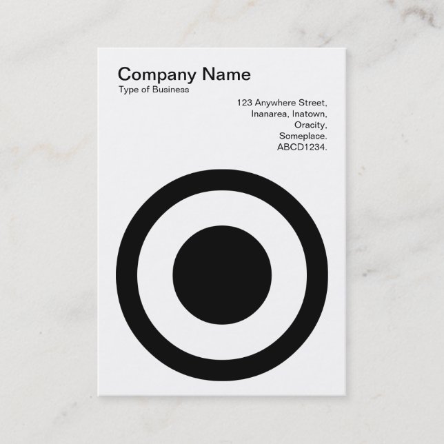 Cartão De Visita Círculo II com setas centrais (Frente)